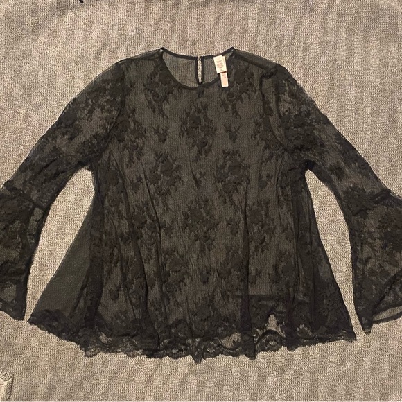VICTORIAS SECRET 🤫 Black Lace Blouse - Picture 5 of 10
